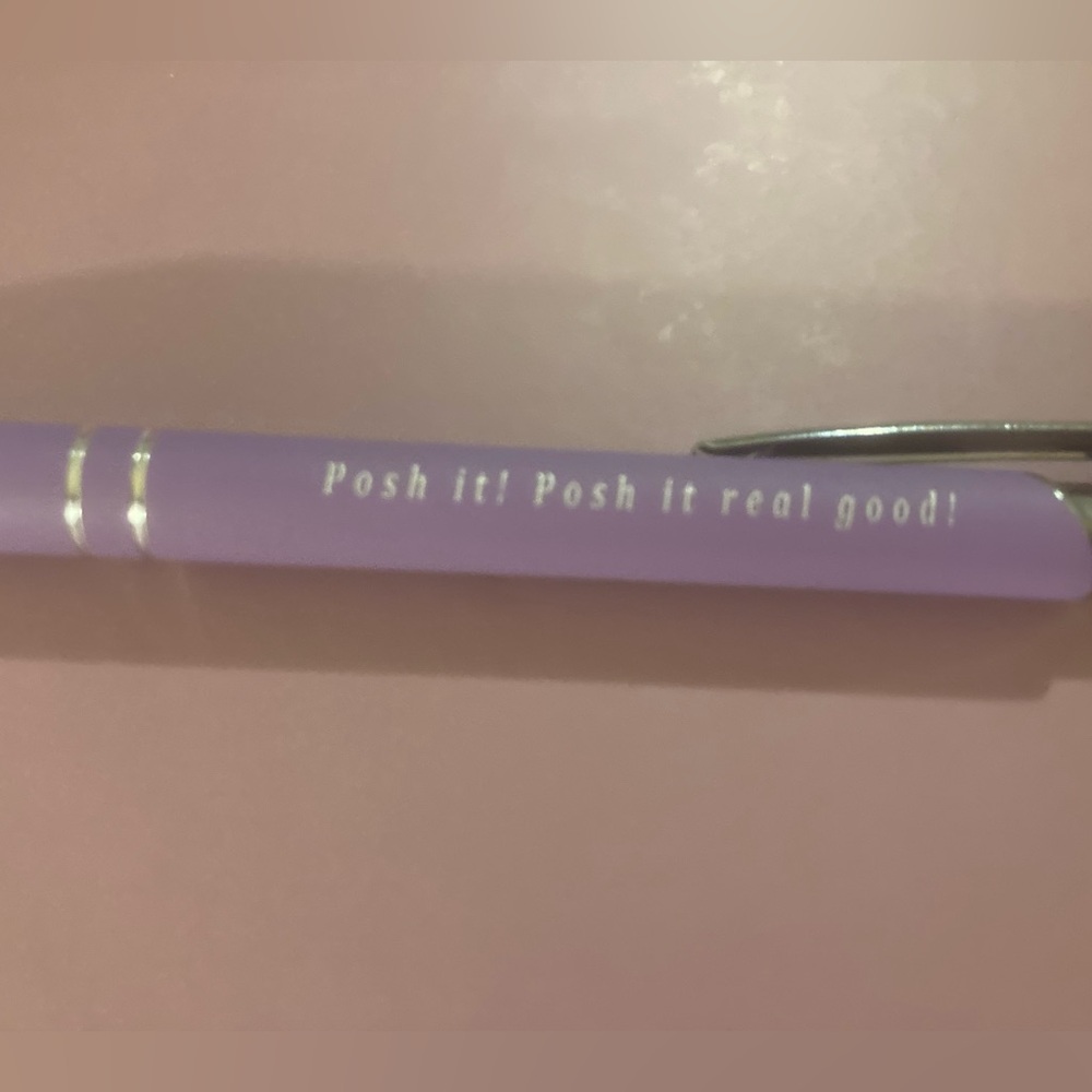 Posh It! Posh it real Good! 2 Purple Pens with stylus!